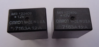 SET OF 2 MITSUBISHI OEM OMRON MR122409 RELAYS 1 YEAR WARRANTY FREE SHIPPING MIT1 - RarePartsFinder.Com