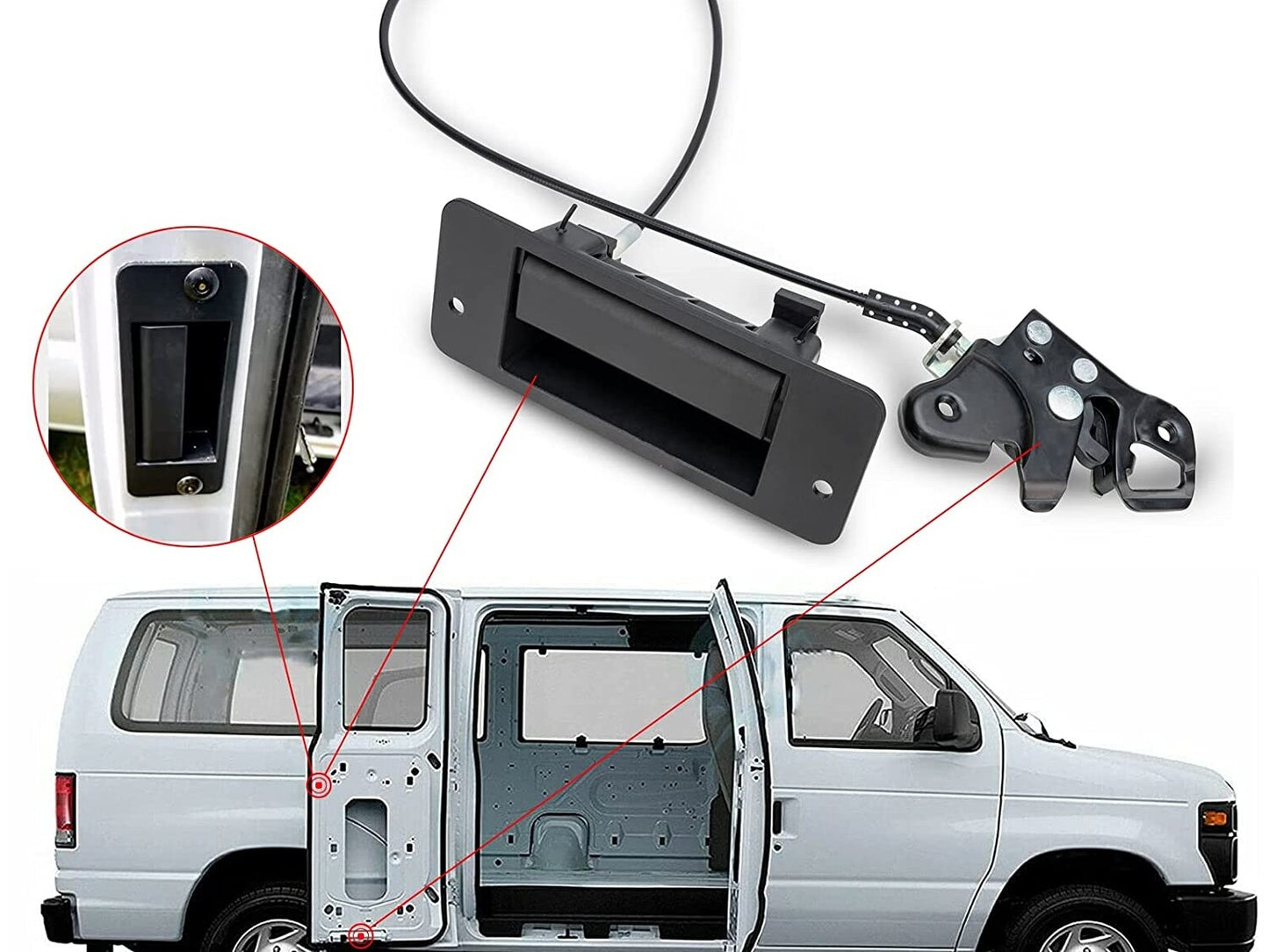 USA Door Lock Actuator Side RH Right For 10-14 E150 E250 E350 AC2Z-15264A01-A