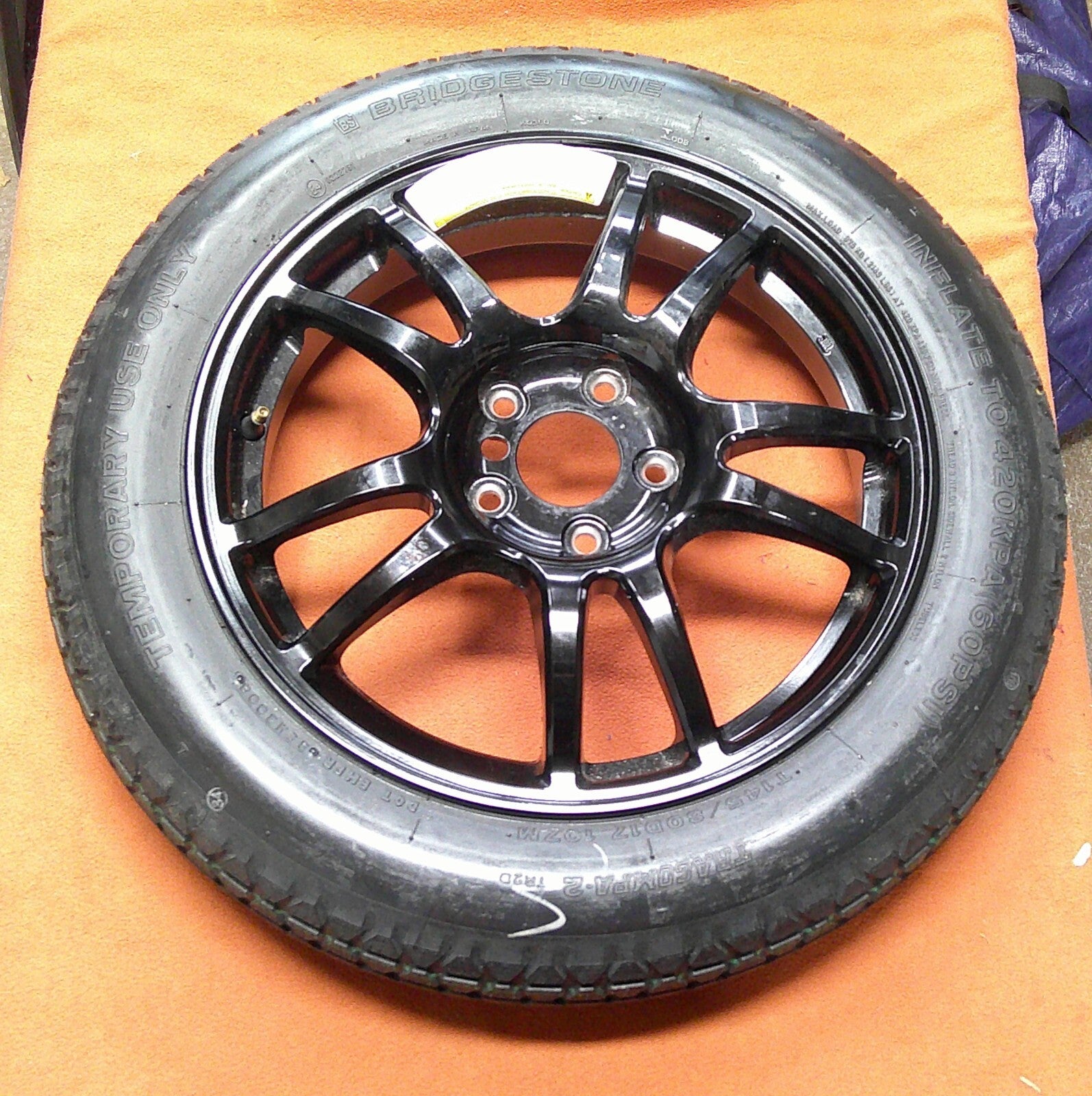 NEW 08 - 21 G37 G25 SEDAN COMPACT DONUT SPARE WHEEL RIM TIRE 145/80/17 - RarePartsFinder.Com