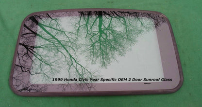 1999 HONDA CIVIC 2 DOOR OEM YEAR SPECIFIC SUNROOF GLASS FREE SHIPPING!