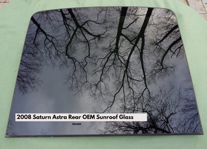 2008 SATURN ASTRA HATCHBACK REAR SUNROOF GLASS PANEL OEM  FACTORY FREE SHIPPING - RarePartsFinder.Com