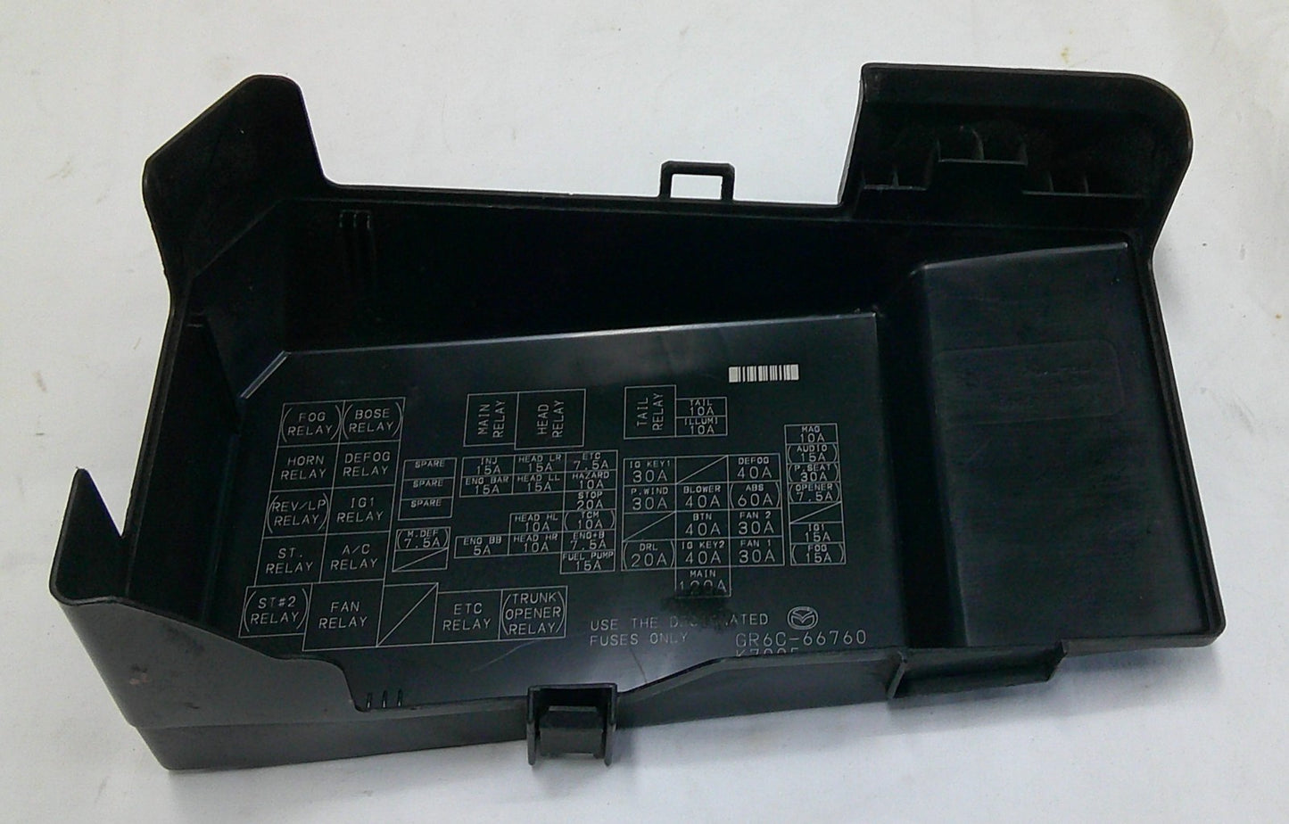 2003 - 2008 Mazda 6 OEM Relay Fuse Engine Compartment Cover GK2A-66-762 R3