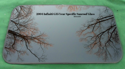 2004 INFINITI G35 G35X OEM FACTORY YEAR SPECIFIC SEDAN SUNROOF GLASS FREE SHIP - RarePartsFinder.Com