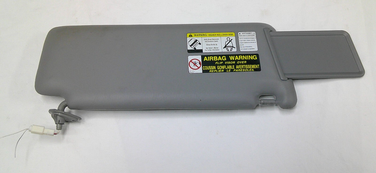 2004 - 2007 TOYOTA HIGHLANDER OEM GRAY DRIVER SUN VISOR TESTED FREE SHIP B6 - RarePartsFinder.Com