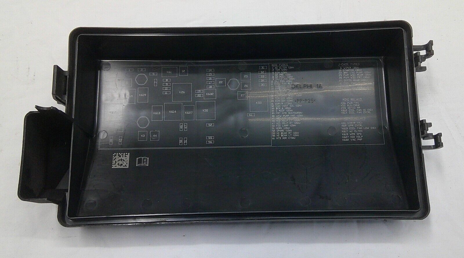 2014 2015 CHEVY CAMARO ENGINE COMPARTMENT FUSE RELAY COVER LID 22911572 B9 - RarePartsFinder.Com