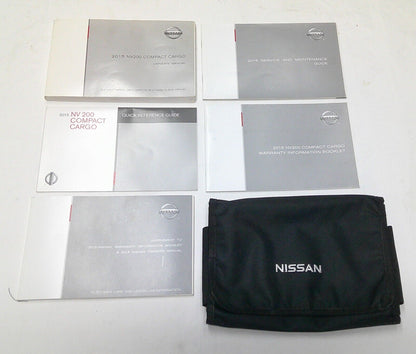 NV200 2015 COMPACT CARGO Owners Manual Glove Box Book with Case FREE SHIPPING! - RarePartsFinder.Com