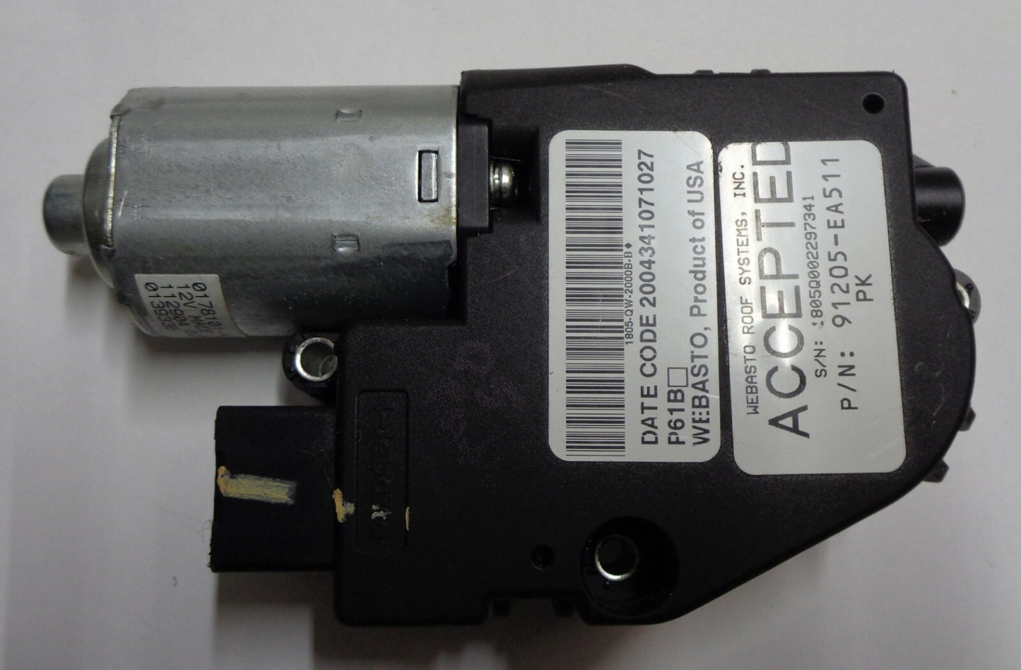 2005 - 2019 NISSAN FRONTIER OEM FACTORY SUNROOF MOTOR TESTED FREE SHIPPING! SM7 - RarePartsFinder.Com