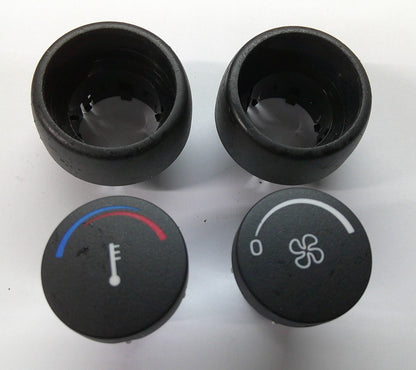 06 - 10 VOLVO S40 C70 V50 OEM AC HEATER HVAC CLIMATE CONTROL KNOB SET FREE SHIP