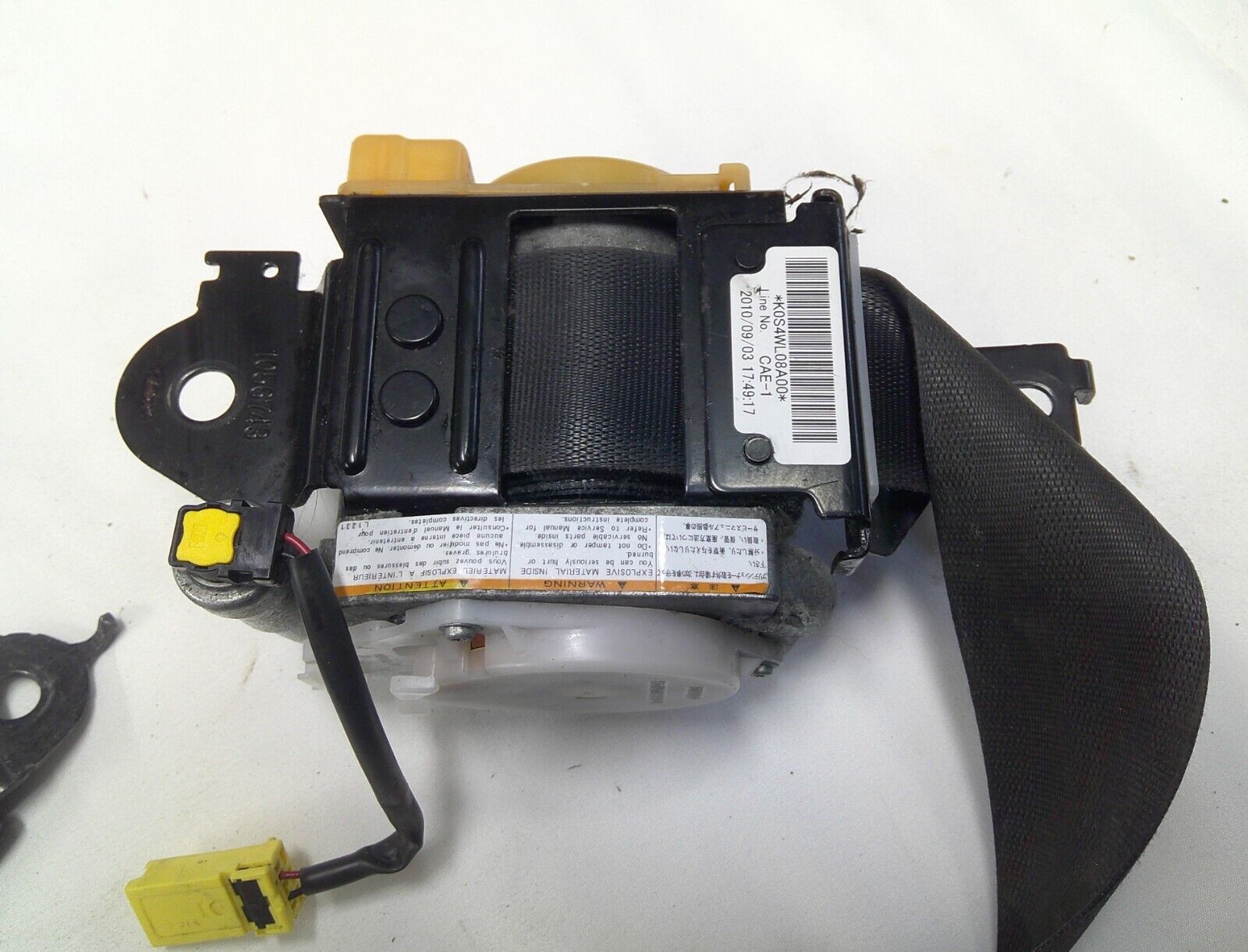 09 - 10 Acura TSX Sedan Front Left Driver Seat Belt Black OEM 04818-TL2-A00ZA - RarePartsFinder.Com