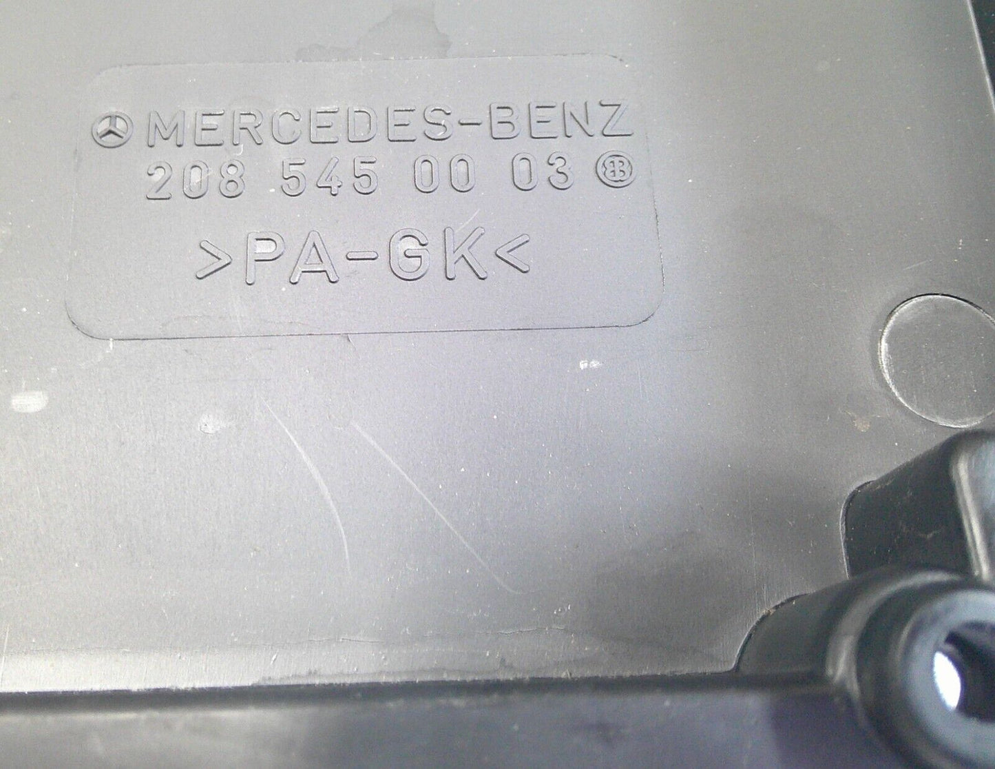 Benz C280 C230 CLK430 Under Hood Fuse Relay Box Cover Lid 208-545-00-03   B7 - RarePartsFinder.Com