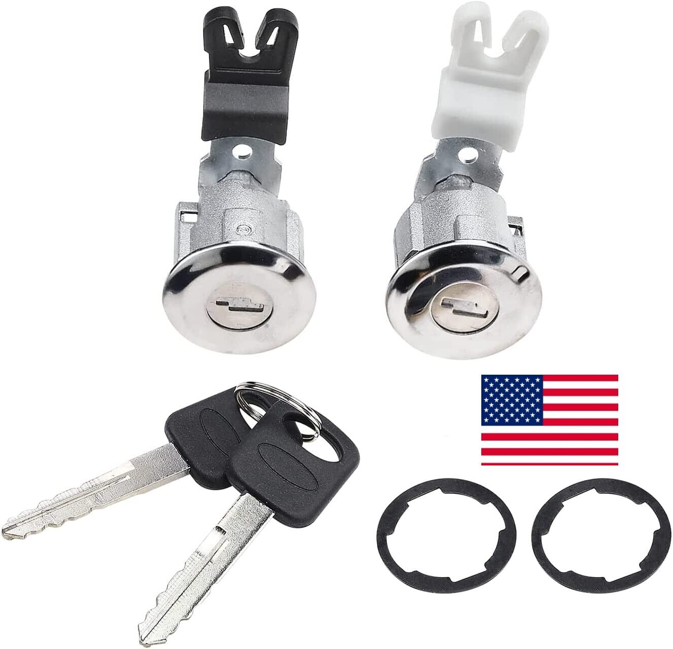 USA 2PCS Door Lock Cylinder Keys for Ford E-150 E-250 Mercury XL2Z-7821990-AC