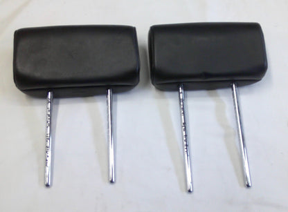 05 - 12 NISSAN ARMADA OEM BLACK LEATHER REAR 3rd ROW HEADREST SET FREE SHIPPING!
