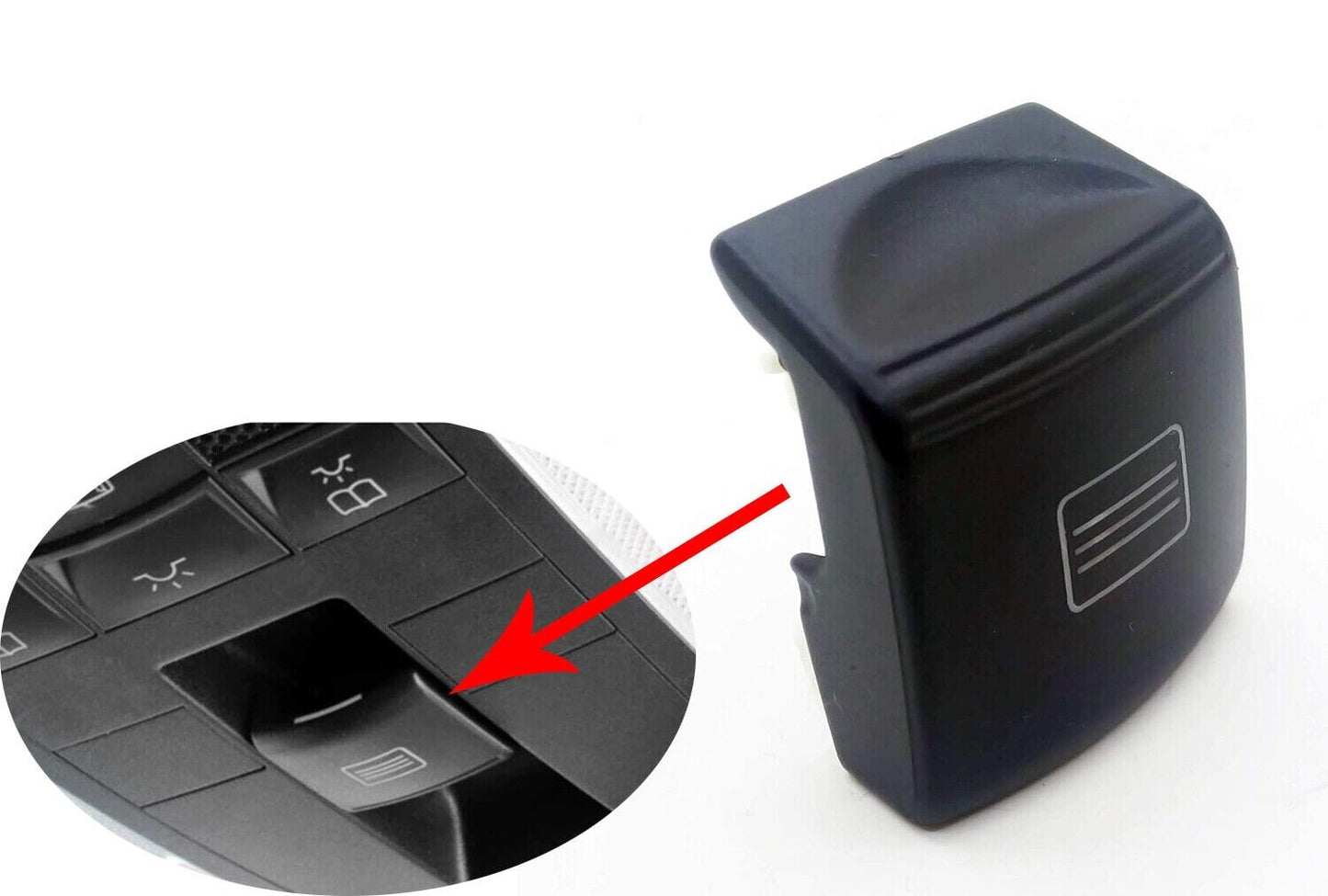 New Sunroof Window Switch Button Cover for Mercedes-Benz E Class 20482013239051 W212 A207 C207