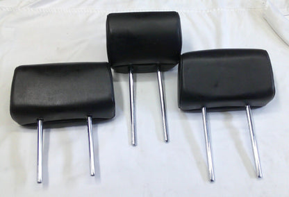 05 - 12 NISSAN ARMADA OEM BLACK LEATHER REAR 2nd ROW HEADREST SET FREE SHIPPING! - RarePartsFinder.Com