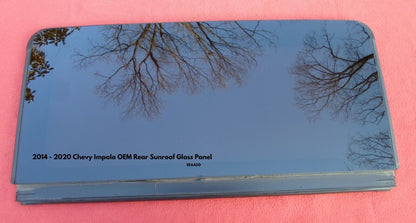 2014 - 2020 CHEVY IMPALA REAR PANORAMIC SUNROOF GLASS OEM FREE SHIPPING - RarePartsFinder.Com