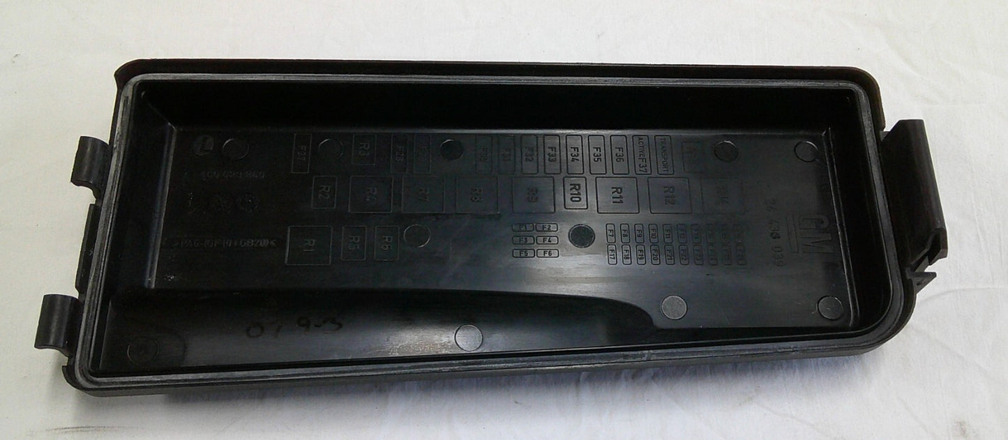 03 - 11 Saab 9-3 93 Engine Fuse Relay Box Fusebox Cover Lid Top 24438039  R2