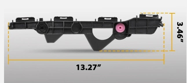 Bumper Bracket Fit For 15-18 Toyota RAV4 Set of 2 Rear Driver and Passenger Side
