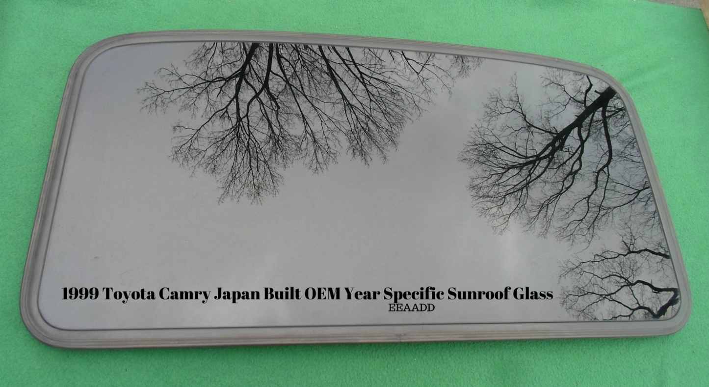 1999 TOYOTA CAMRY SUNROOF GLASS PANEL JAPAN BUILT YEAR SPECIFIC OEM FREE SHIP - RarePartsFinder.Com