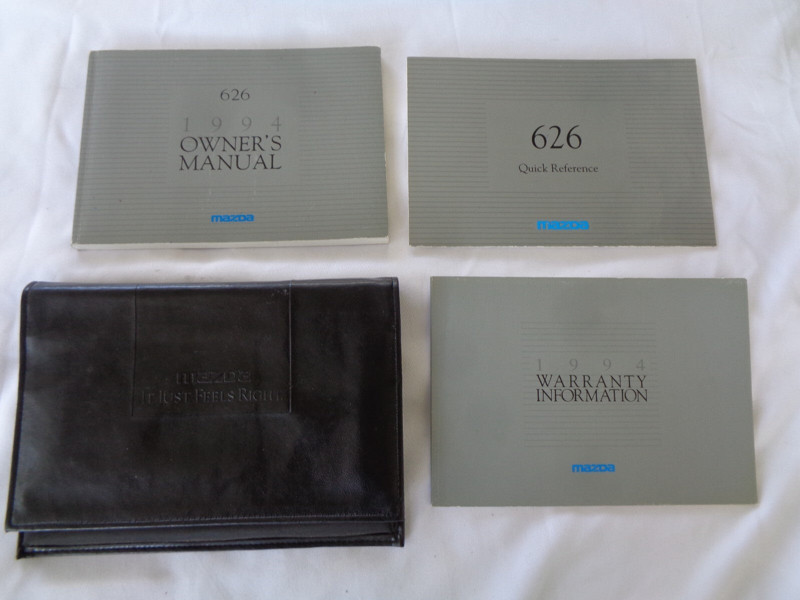 1994 MAZDA 626 OWNERS MANUAL SET WITH CASE OEM