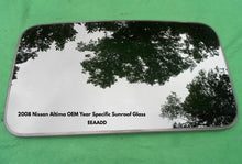 2008 NISSAN ALTIMA YEAR SPECIFIC SEDAN FACTORY SUNROOF GLASS OEM FREE SHIPPING - RarePartsFinder.Com