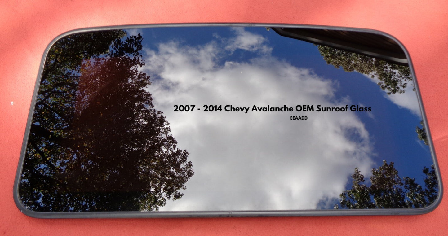07 - 14 CHEVY AVALANCHE OEM FACTORY SUNROOF GLASS NO ACCIDENT FREE SHIPPING! - RarePartsFinder.Com