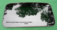 2016 YEAR SPECIFIC SUBARU CROSSTREK OEM SUNROOF GLASS PANEL FREE SHIPPING! - RarePartsFinder.Com