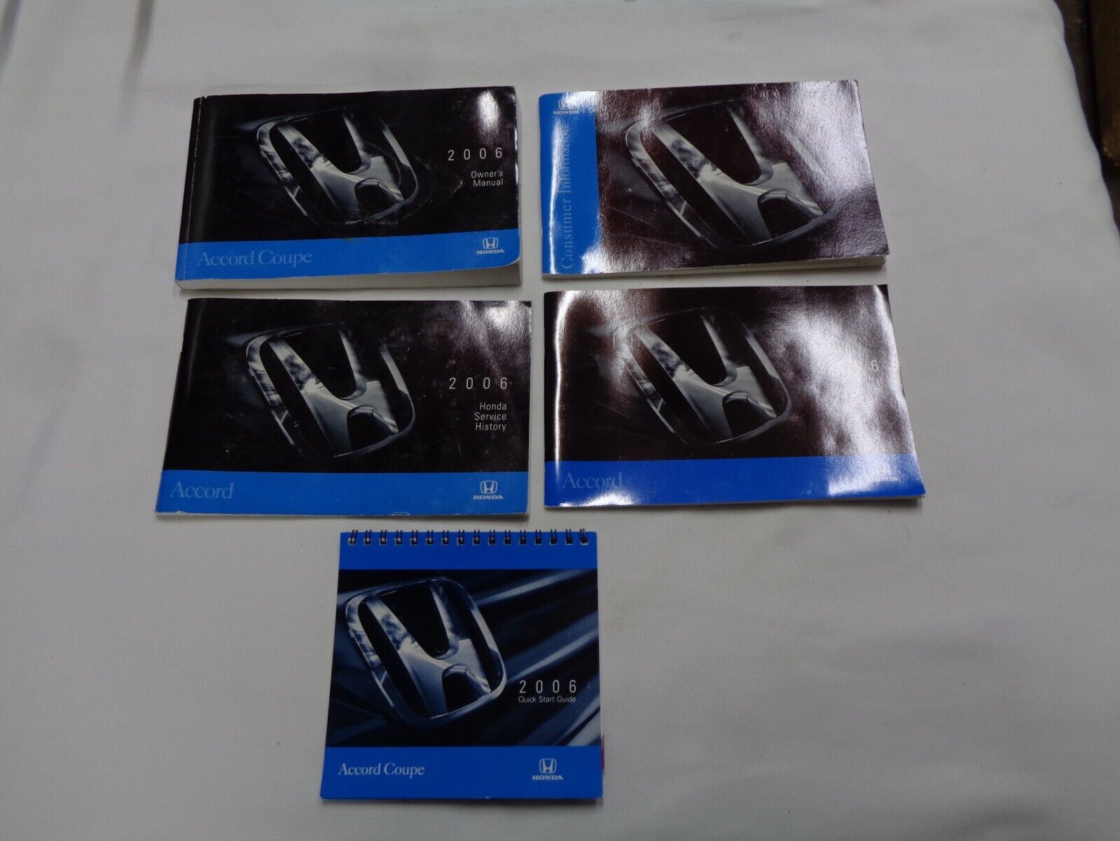 2006 HONDA ACCORDE COUPE OWNERS MANUAL SET QUICK START GUIDE OEM FREE SHIPPING! - RarePartsFinder.Com