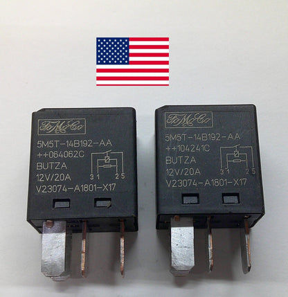 USA FORD RELAY SET 5M5T-14B192-AA V23074-A1801-X17  TESTED OEM  1 YEAR WRNTY F1