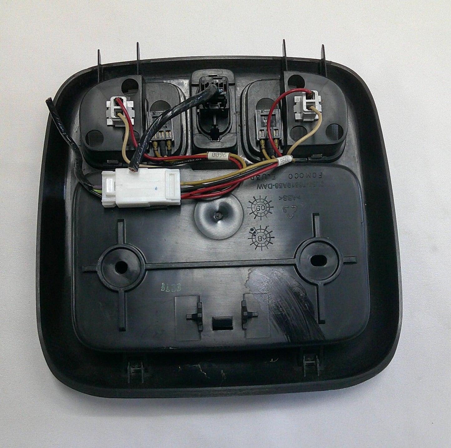 08 - 12 FORD ESCAPE MAP DOME LIGHT ROOF OEM COMPARTMENT BLACK SUNROOF SWITCH B4