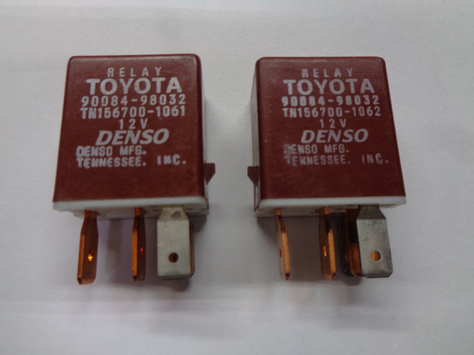 USA 2 PC SET TOYOTA RELAYS 90084-98032 TESTED OEM FREE SHIPPING 1 YEAR WRRNTY T2 - RarePartsFinder.Com