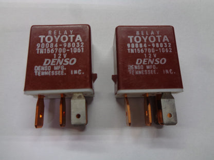 USA 2 PC SET TOYOTA RELAYS 90084-98032 TESTED OEM FREE SHIPPING 1 YEAR WRRNTY T2 - RarePartsFinder.Com