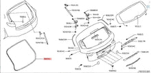 2009 - 2011 INFINITI FX35 TAILGATE ON BODY WEATHERSTRIP OEM 90830-1CA0A W8 - RarePartsFinder.Com