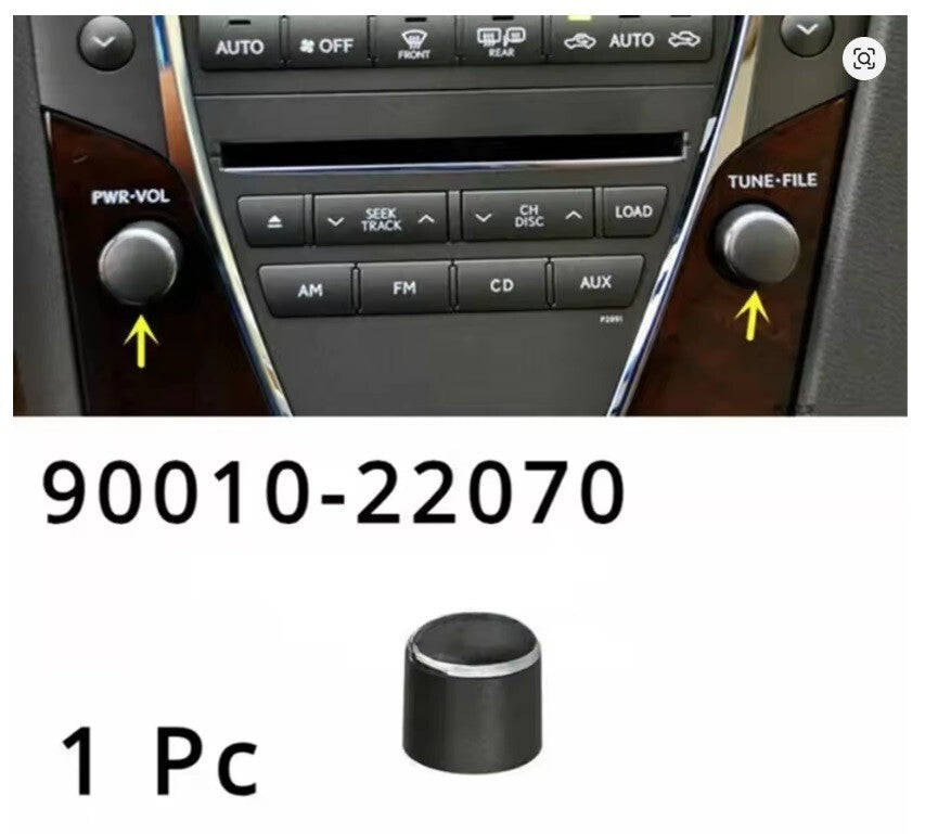 RADIO STEREO TUNER KNOB FOR 2009 - 2012 LEXUS ES350 90010-22050