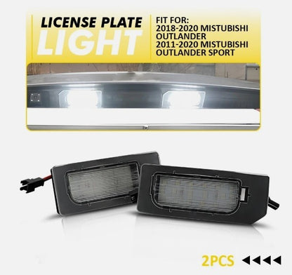 2x License LED Plate Light Lamp Fit 2011-  2025 Outlander Mitsubishi Sport A19