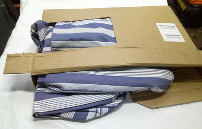 IKEA EKTORP Slipcover ABYN BLUE White Stripe  801.930.52  12096 NEVER USED