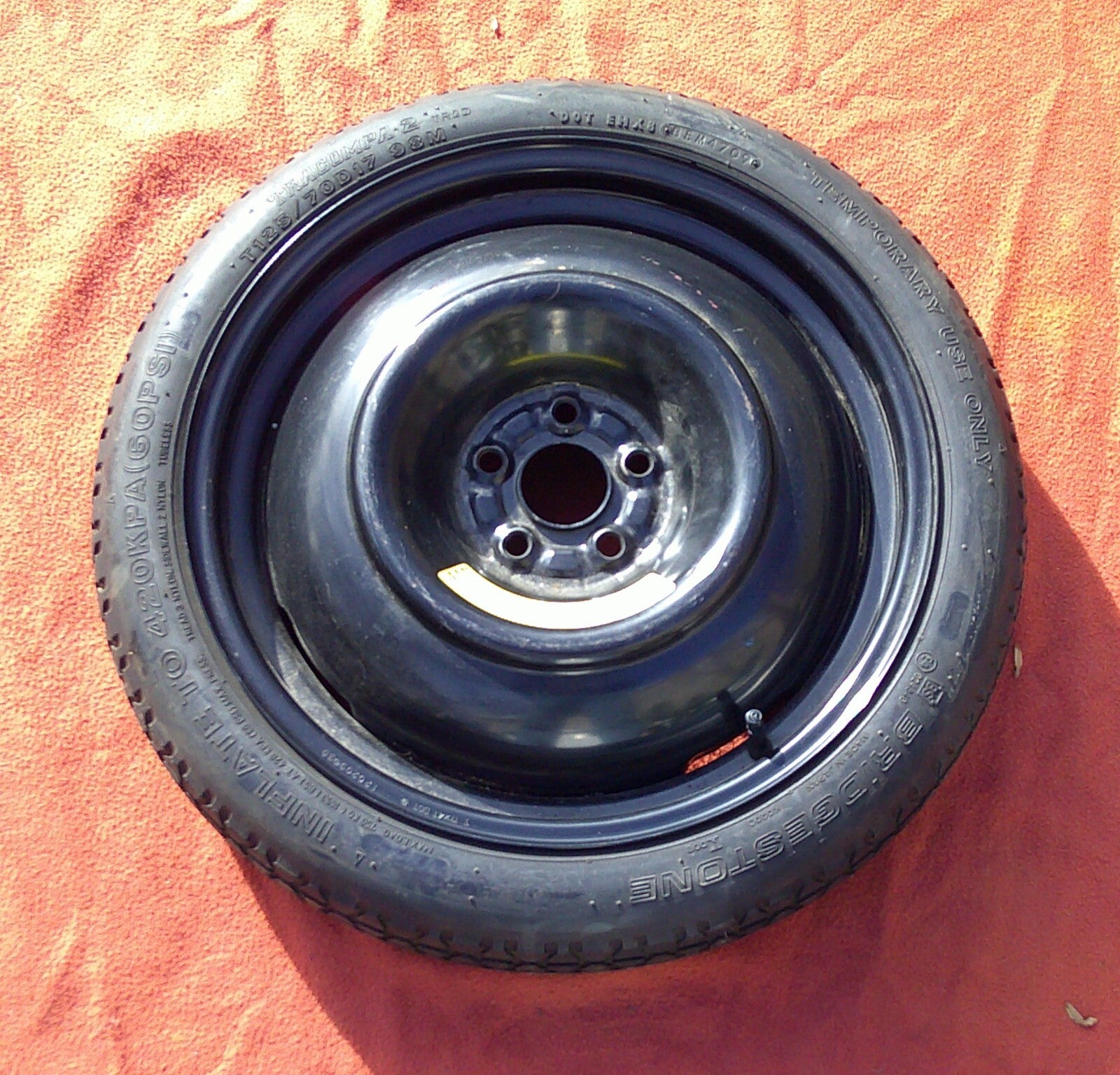 New OEM Spare Tire Donut T155/70D17 for 05 - 10 Subaru Outback Free Shipping - RarePartsFinder.Com