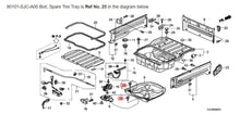 06 - 23 HONDA RIDGELINE SPARE TIRE TRAY RETAINER OEM 90101-SJC-A00 A17