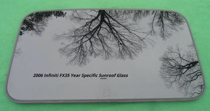 2006 YEAR SPECIFIC INFINITI FX35 OEM FACTORY SUNROOF GLASS FREE SHIPPING! - RarePartsFinder.Com