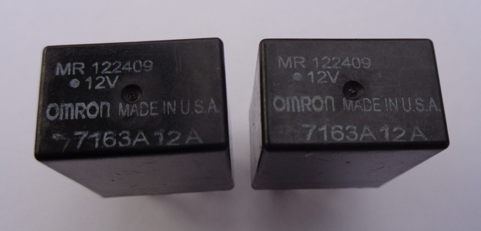 SET OF 2 MITSUBISHI OEM OMRON MR122409 RELAYS 1 YEAR WARRANTY  MIT1