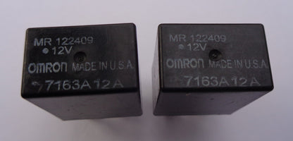 SET OF 2 MITSUBISHI OEM OMRON MR122409 RELAYS 1 YEAR WARRANTY  MIT1