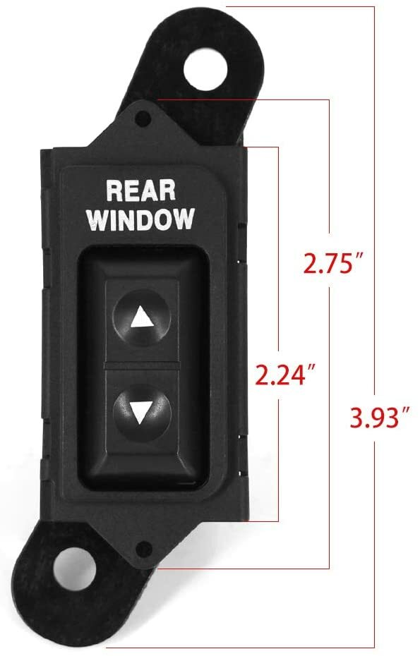 USA MADE REAR POWER WINDOW SWITCH F2TZ-14529-A FOR 92 - 96 FORD BRONCO - RarePartsFinder.Com
