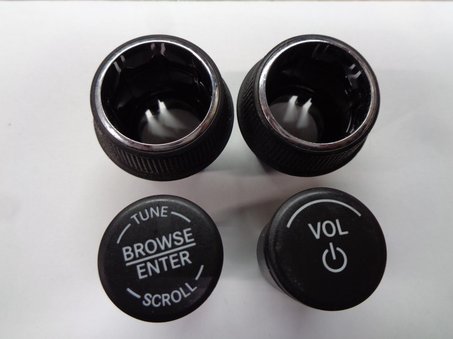 2013 - 2015 DODGE DART RADIO STEREO TUNER SELECTOR KNOB OEM SET FREE SHIPPING!