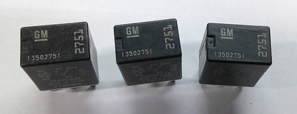 USA SELLER GM DENSO 13502751  OEM 3 PC RELAY LOT  1 YEAR WARRANTY GM11