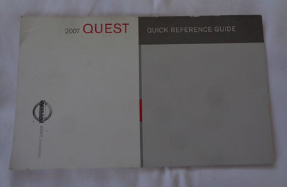 2007 NISSAN QUEST OWNERS MANUAL SET WITH CASE OEM FREE SHIPPING! - RarePartsFinder.Com