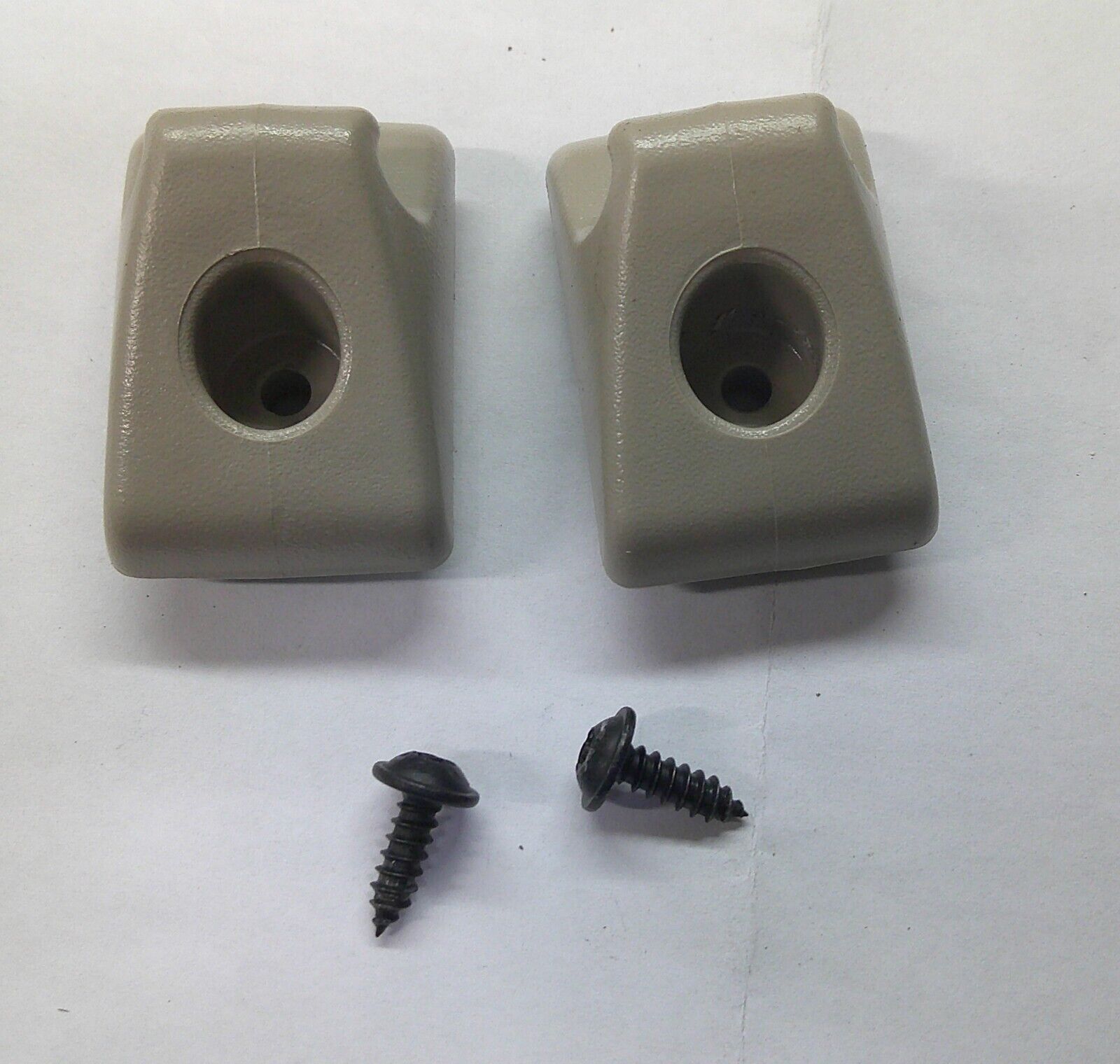 2011 - 2014 FORD FIESTA TAN SUN VISOR CLIP SET W/MOUNT SCREW OEM FREE SHIP SC1