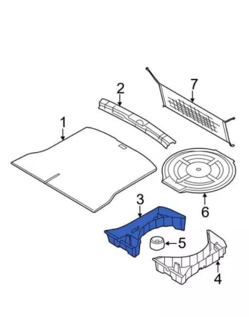 07 - 14 Edge 07 - 15 MKX Plastic Storage Compartment BT4Z-78310B16-DA M20