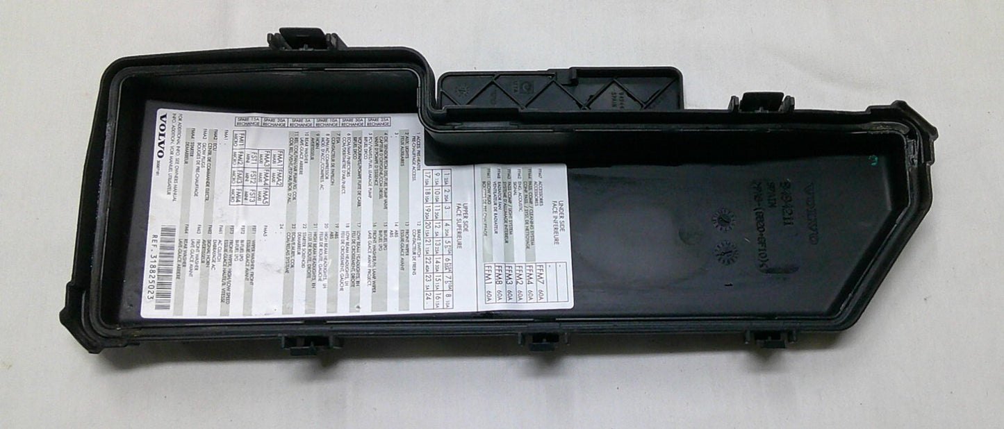 VOLVO S80 S60 V70 XC90 ENGINE COMPARTMENT FUSE RELAY LID COVER 9494211 R1