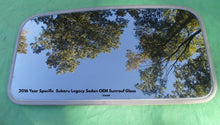 2016 SUBARU LEGACY SEDAN OEM YEAR SPECIFIC FACTORY SUNROOF GLASS  FREE SHIPPING - RarePartsFinder.Com