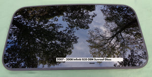 2007 2008 INFINITI G35 G35X SEDAN OEM FACTORY SUNROOF GLASS PANEL FREE SHIPPING