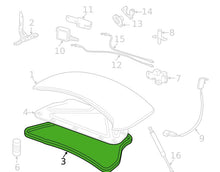 97 - 06 Jaguar XK8 XKR on Body Hatch Weatherstrip Gasket OEM HJA5372BD   W11
